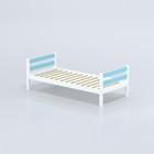 Кровать «Савушка»-01, 1-ярусная, цвет голубой, 90х200 - Фото 1