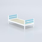 Кровать «Савушка»-01, 1-ярусная, цвет голубой, 90х200 - Фото 3