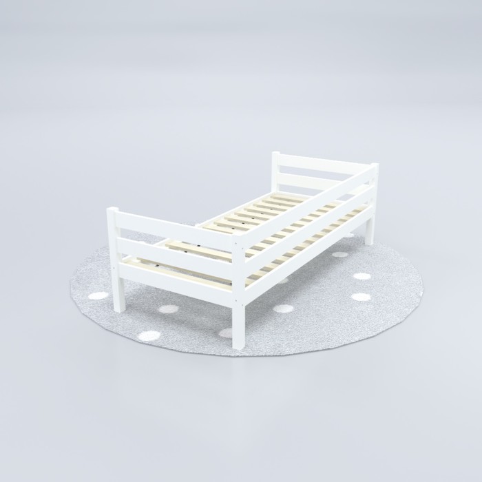 Кровать «Савушка»-02, 1-ярусная, цвет белый, 90х200 - фото 1909310891