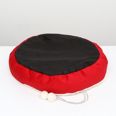 Лежанка «Снежок», 56×46×13 см, красная