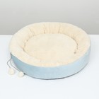 Лежанка «Снежок», 56×46×13 см, синяя - Фото 3