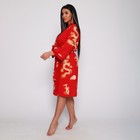 Комплект женский (халат/сорочка), цвет красный, размер 44 - Фото 2