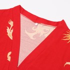 Комплект женский (халат/сорочка), цвет красный, размер 44 - Фото 12
