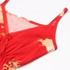 Комплект женский (халат/сорочка), цвет красный, размер 44 - Фото 14