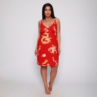 Комплект женский (халат/сорочка), цвет красный, размер 52 - фото 22844070