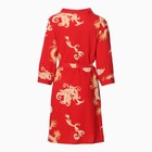 Комплект женский (халат/сорочка), цвет красный, размер 52 - фото 23014871