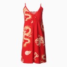 Ночная сорочка женская, цвет красный, размер 44 - Фото 3