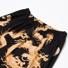 Комплект женский (халат/топ/брюки), цвет чёрный, размер 44 - Фото 14