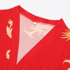 Комплект женский (халат/топ/брюки), цвет красный, размер 44 - Фото 10