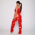 Комплект женский (топ/брюки), цвет красный, размер 44 - Фото 4