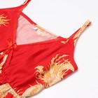 Комплект женский (топ/брюки), цвет красный, размер 44 - Фото 6