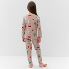 Пижама для девочки, цвет бежевый, рост 92-98 см - Фото 4