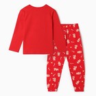 Пижама для девочки, цвет красный/печеньки, рост 104-110 см - Фото 11