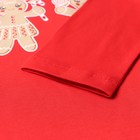 Пижама для девочки, цвет красный/печеньки, рост 104-110 см - Фото 8