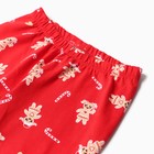 Пижама для девочки, цвет красный/печеньки, рост 104-110 см - Фото 9