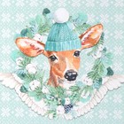 Декупажная карта "Олени" плотность 45 г/м2, формат А4 (комплект 5 шт) - фото 30907686