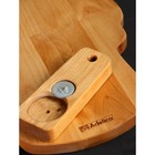 Подарочный набор деревянной посуды Adelica, блюдо для подачи к пиву, открывашка для бутылок, 25×22×1,8 см, 12×5×1,8 см, берёза - Фото 4