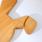 Пасхальный набор посуды Adelica, подставка для яйца, сервировочная доска, термонаклейки 7 шт., дерево берёза - Фото 20