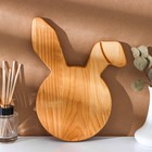 Пасхальный деревянный набор Adelica, подставка для яиц заяц 1 ячейка, сервировочная доска, термонаклейки 7 шт., берёза - Фото 3