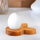Пасхальный набор Adelica, подставка для яиц заяц 1 ячейка, сервировочная доска, термонаклейки 7 шт, берёза - Фото 7