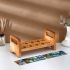 Подставка для яиц на ножках Adelica «Пасха», 10 ячеек, термонаклейки 7 шт., дерево берёза - Фото 4