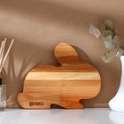 Пасхальный набор Adelica, менажница заяц, подставка для яиц 8 ячеек, d=20×1.8 см, термонаклейки 7 шт., дерево берёза - Фото 4