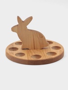 Пасхальный набор Adelica, менажница заяц, подставка для яиц 8 ячеек, d=20×1.8 см, термонаклейки 7 шт., дерево берёза - Фото 5