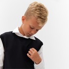 Жилетка для мальчика MINAKU: School Collection, цвет чёрный, рост 122 см - Фото 3