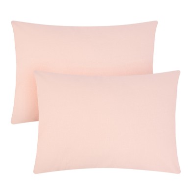 Комплект наволочек «Этель», 50×70 см, 2 шт., пудровый, поплин, хлопок 100%