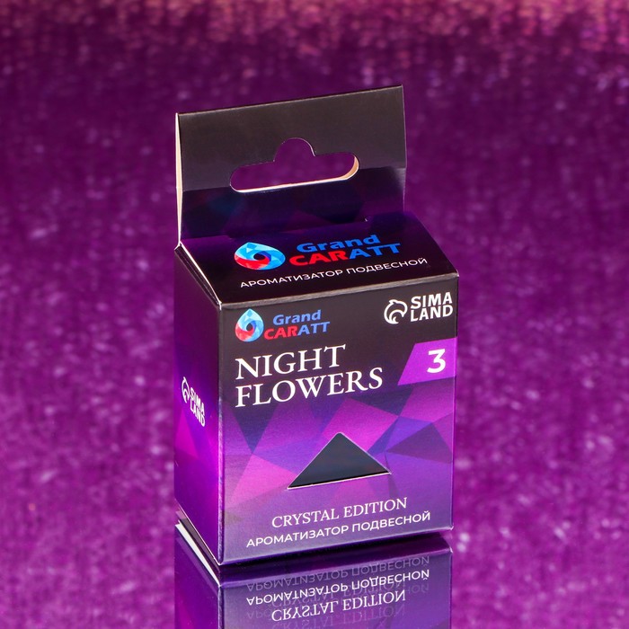 Ароматизатор подвесной Grand Caratt Crystal Edition, Night Flowers, 7 мл - Фото 1