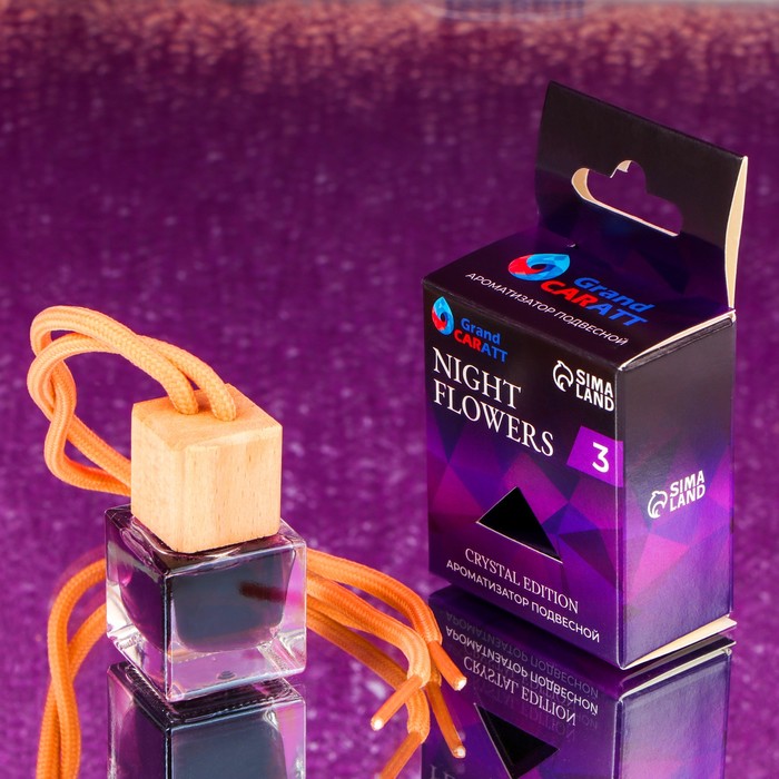 Ароматизатор подвесной Grand Caratt Crystal Edition, Night Flowers, 7 мл - Фото 1