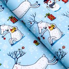 Бумага упаковочная новогодняя глянцевая «Морозный день!», 70×100 см - Фото 2