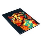 Колледж-тетрадь Calligrata TOP «Девушка. Арт» А4, 120 листов, в клетку, в твёрдой обложке 7БЦ, матовая ламинация, выборочный лак - Фото 5