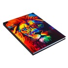 Колледж-тетрадь в твердой обложке 7БЦ, А4, 160 листов, ЛЕВ. МОЗАИЧНЫЙ НЕОН, блок в клетку, матовая ламинация, ВЫБОРОЧНЫЙ ЛАК - Фото 2