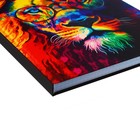 Колледж-тетрадь Calligrata TOP «ЛЕВ. МОЗАИЧНЫЙ НЕОН» А4, 160 листов, в клетку, в твёрдой обложке 7БЦ, матовая ламинация, выборочный лак - Фото 3