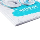 Колледж-тетрадь в твердой обложке 7БЦ, А4, 80 листов, Наушники, блок в клетку, матовая ламинация, ВЫБОРОЧНЫЙ ЛАК - Фото 3