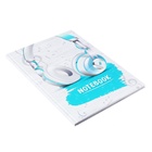 Колледж-тетрадь Calligrata TOP «Наушники» А4, 80 листов, в клетку, в твёрдой обложке 7БЦ, матовая ламинация, выборочный лак - Фото 5