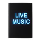 Колледж-тетрадь в твердой обложке 7БЦ, А4, 80 листов, LIVE MUSIC, блок в клетку, матовая ламинация, ВЫБОРОЧНЫЙ ЛАК - Фото 1