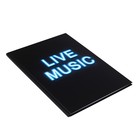 Колледж-тетрадь в твердой обложке 7БЦ, А4, 80 листов, LIVE MUSIC, блок в клетку, матовая ламинация, ВЫБОРОЧНЫЙ ЛАК - Фото 2