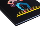 Колледж-тетрадь в твердой обложке 7БЦ, А4, 120 листов, Космический гитарист, блок в клетку, матовая ламинация, ВЫБОРОЧНЫЙ ЛАК (комплект 2 шт) - фото 22922879