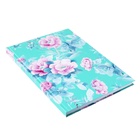 Колледж-тетрадь Calligrata TOP «Цветы на мятном фоне» А4, 160 листов, в клетку, в твёрдой обложке 7БЦ, матовая ламинация, выборочный лак - Фото 5