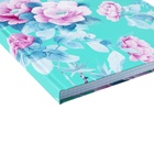 Колледж-тетрадь Calligrata TOP «Цветы на мятном фоне» А4, 160 листов, в клетку, в твёрдой обложке 7БЦ, матовая ламинация, выборочный лак - Фото 6