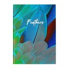 Колледж-тетрадь в твердой обложке 7БЦ, А4, 160 листов, Перья, блок в клетку, матовая ламинация, ВЫБОРОЧНЫЙ ЛАК - Фото 1