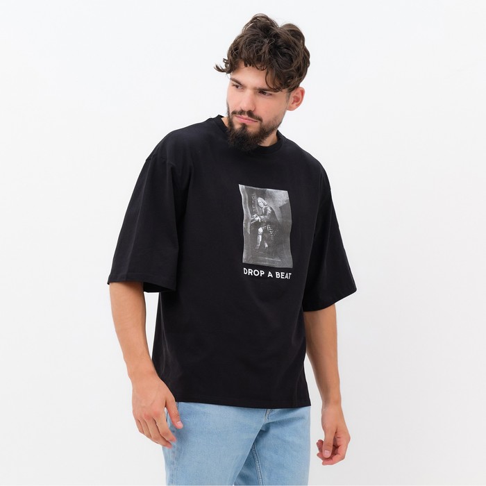 Футболка мужская KAFTAN Drop, черный, р. 54