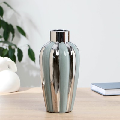 Ваза «Далки», d=5.5 см, 23×12 см, керамика, голубая