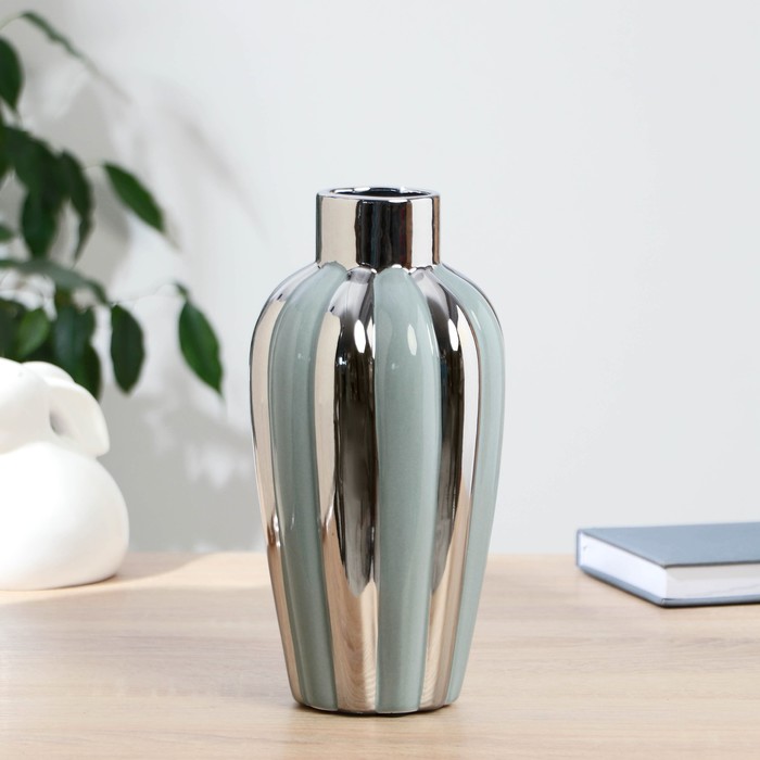 Ваза «Далки», d=5.5 см, 23×12 см, керамика, голубая - Фото 1