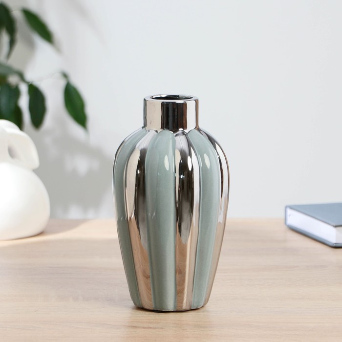 Ваза «Далки», d=4.5 см, 18×10 см, керамика, голубая - Фото 1