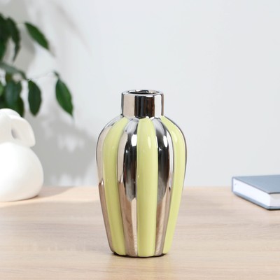 Ваза «Далки», d=4.5 см, 18×10 см, керамика, зелёная