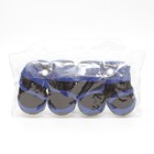 Ботинки высокие для больших собак, набор 4 шт., размер XS (подошва 7×5.1 см), чёрно-синие - Фото 7