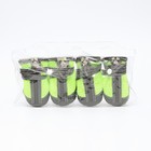 Ботинки высокие для больших собак, набор 4 шт., размер M (подошва 9×6.4 см), чёрно-салатовые - Фото 7